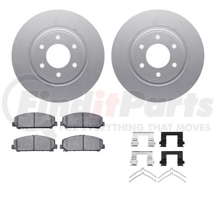 4212-68001 by DYNAMIC FRICTION COMPANY - GEOSPEC Coated Rotor- HD Brake Pad - Hardware