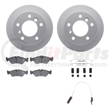 4222-40002 by DYNAMIC FRICTION COMPANY - GEOSPEC Coated Rotor- HD Brake Pad - Hardware and Sensor