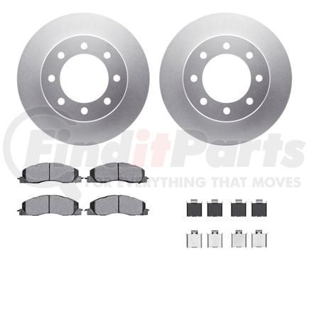 4412-40018 by DYNAMIC FRICTION COMPANY - GEOSPEC Coated Rotor- HD Brake Pad - Hardware