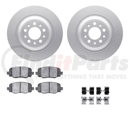 4412-42012 by DYNAMIC FRICTION COMPANY - GEOSPEC Coated Rotor- HD Brake Pad - Hardware