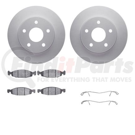 4412-42023 by DYNAMIC FRICTION COMPANY - GEOSPEC Coated Rotor- HD Brake Pad - Hardware