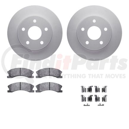 4412-42024 by DYNAMIC FRICTION COMPANY - GEOSPEC Coated Rotor- HD Brake Pad - Hardware
