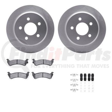 4412-42022 by DYNAMIC FRICTION COMPANY - GEOSPEC Coated Rotor- HD Brake Pad - Hardware