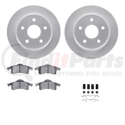 4412-42025 by DYNAMIC FRICTION COMPANY - GEOSPEC Coated Rotor- HD Brake Pad - Hardware