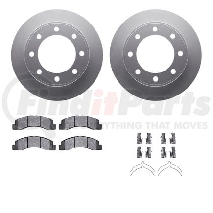 4412-54037 by DYNAMIC FRICTION COMPANY - GEOSPEC Coated Rotor- HD Brake Pad - Hardware