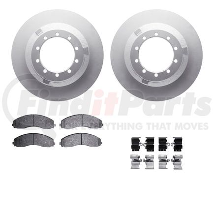 4412-54079 by DYNAMIC FRICTION COMPANY - GEOSPEC Coated Rotor- HD Brake Pad - Hardware