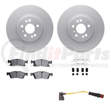 4422-63001 by DYNAMIC FRICTION COMPANY - GEOSPEC Coated Rotor- HD Brake Pad - Hardware and Sensor