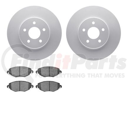 4502-20032 by DYNAMIC FRICTION COMPANY - GEOSPEC Rotors with 5000 Brake Pads