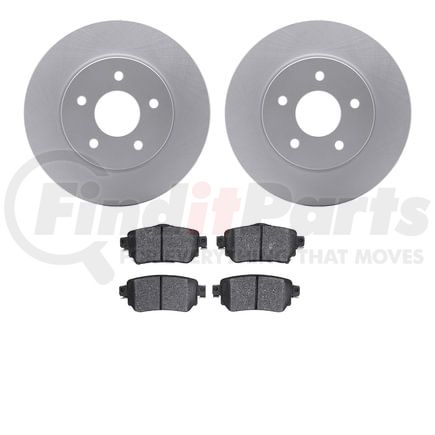 4502-67157 by DYNAMIC FRICTION COMPANY - GEOSPEC Rotors with 5000 Brake Pads