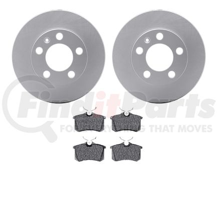 4502-74090 by DYNAMIC FRICTION COMPANY - GEOSPEC Rotors with 5000 Brake Pads