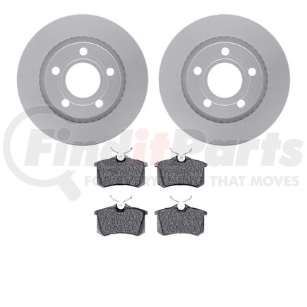 4502-74104 by DYNAMIC FRICTION COMPANY - GEOSPEC Rotors with 5000 Brake Pads