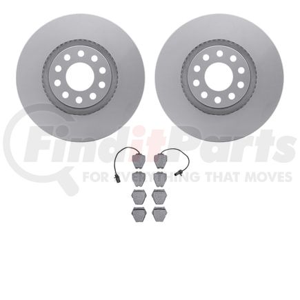 4502-74106 by DYNAMIC FRICTION COMPANY - GEOSPEC Rotors with 5000 Brake Pads
