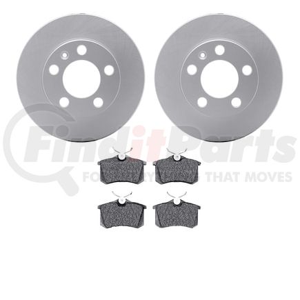 4502-74091 by DYNAMIC FRICTION COMPANY - GEOSPEC Rotors with 5000 Brake Pads