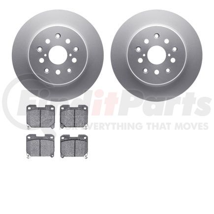 4502-76111 by DYNAMIC FRICTION COMPANY - GEOSPEC Rotors with 5000 Brake Pads