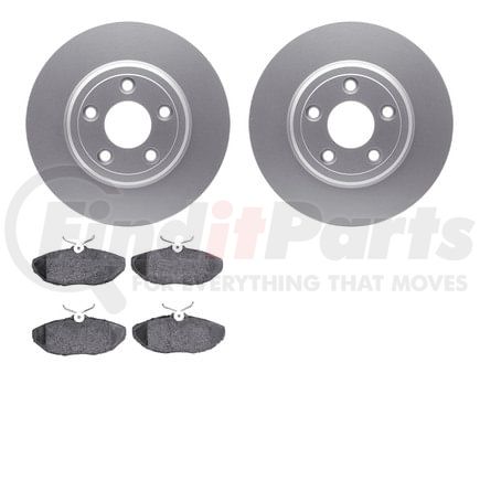 4502-99006 by DYNAMIC FRICTION COMPANY - GEOSPEC Rotors with 5000 Brake Pads