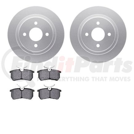 4502-99009 by DYNAMIC FRICTION COMPANY - GEOSPEC Rotors with 5000 Brake Pads