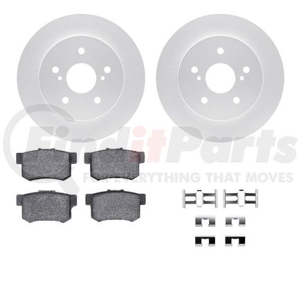 4512-01013 by DYNAMIC FRICTION COMPANY - GEOSPEC Coated Rotors with 5000 Brake Pads - Ceramic and Hardware