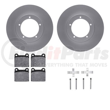 4512-02029 by DYNAMIC FRICTION COMPANY - GEOSPEC Coated Rotors with 5000 Brake Pads - Ceramic and Hardware