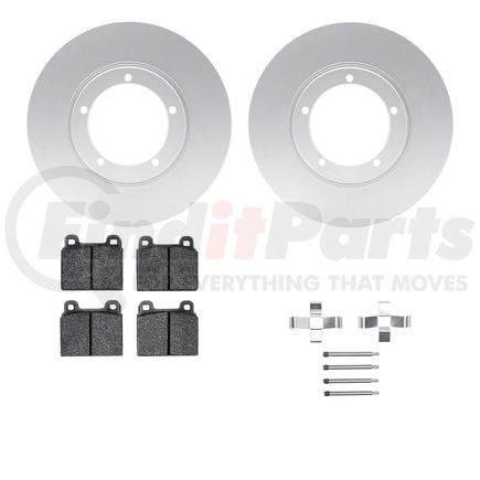 4512-02032 by DYNAMIC FRICTION COMPANY - GEOSPEC Coated Rotors with 5000 Brake Pads - Ceramic and Hardware