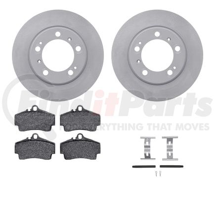 4512-02037 by DYNAMIC FRICTION COMPANY - GEOSPEC Coated Rotors with 5000 Brake Pads - Ceramic and Hardware