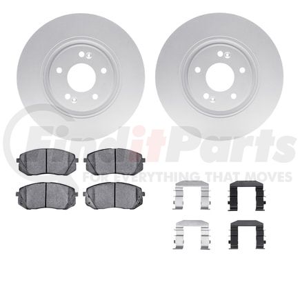 4512-03092 by DYNAMIC FRICTION COMPANY - GEOSPEC Coated Rotors with 5000 Brake Pads - Ceramic and Hardware