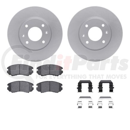 4512-03088 by DYNAMIC FRICTION COMPANY - GEOSPEC Coated Rotors with 5000 Brake Pads - Ceramic and Hardware
