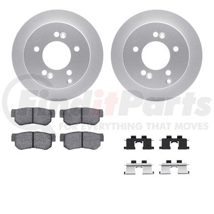 4512-03100 by DYNAMIC FRICTION COMPANY - GEOSPEC Coated Rotors with 5000 Brake Pads - Ceramic and Hardware