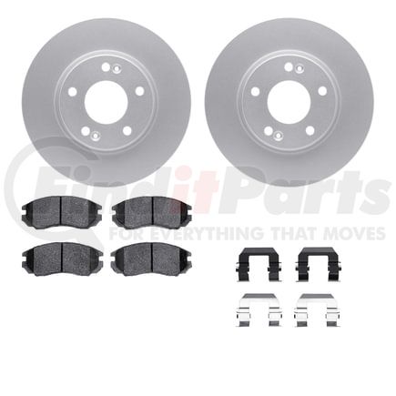 4512-03103 by DYNAMIC FRICTION COMPANY - GEOSPEC Coated Rotors with 5000 Brake Pads - Ceramic and Hardware