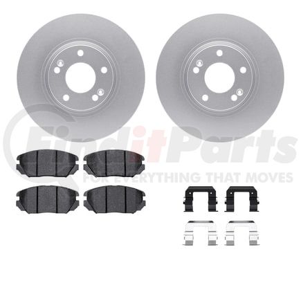 4512-03112 by DYNAMIC FRICTION COMPANY - GEOSPEC Coated Rotors with 5000 Brake Pads - Ceramic and Hardware