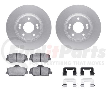 4512-03117 by DYNAMIC FRICTION COMPANY - GEOSPEC Coated Rotors with 5000 Brake Pads - Ceramic and Hardware