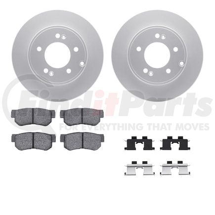 4512-03123 by DYNAMIC FRICTION COMPANY - GEOSPEC Coated Rotors with 5000 Brake Pads - Ceramic and Hardware