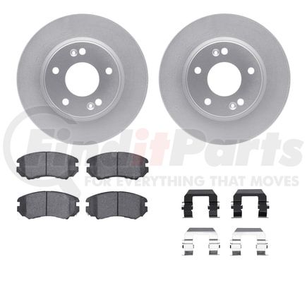 4512-03131 by DYNAMIC FRICTION COMPANY - GEOSPEC Coated Rotors with 5000 Brake Pads - Ceramic and Hardware
