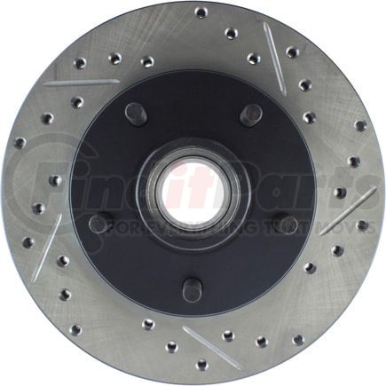 StopTech 127.62013L Disc Brake Rotor Sport Drilled & Slotted Brake Rotor, Front Left