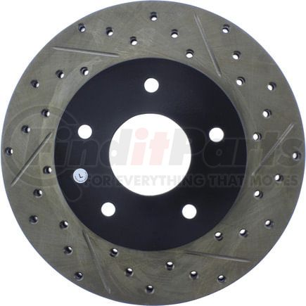 127.62025CL by STOPTECH - StopTech Sport Cryo Drilled & Slotted Brake Rotor; Rear Left