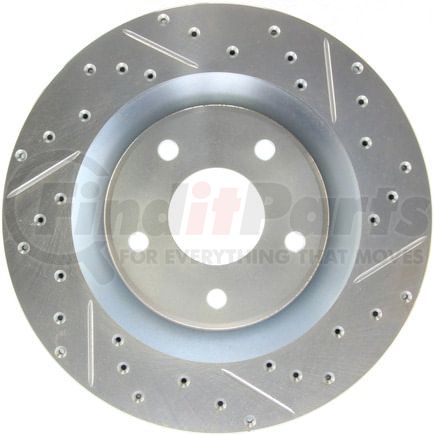227.62085L by STOPTECH - StopTech Select Sport Drilled and Slotted Brake Rotor; Front Left