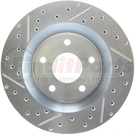 227.62085R by STOPTECH - StopTech Select Sport Drilled and Slotted Brake Rotor; Front Right