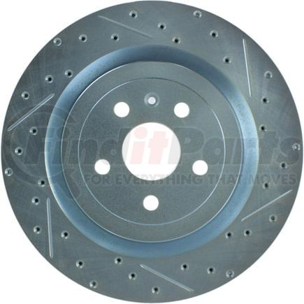 227.62119L by STOPTECH - StopTech Select Sport Drilled and Slotted Brake Rotor; Rear Left