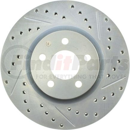 227.63053L by STOPTECH - StopTech Select Sport Drilled and Slotted Brake Rotor; Front Left