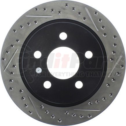 127.62049L by STOPTECH - Sport Drilled & Slotted Brake Rotor, Rear Left