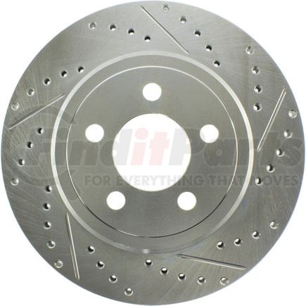 227.63062L by STOPTECH - StopTech Select Sport Drilled and Slotted Brake Rotor; Rear Left