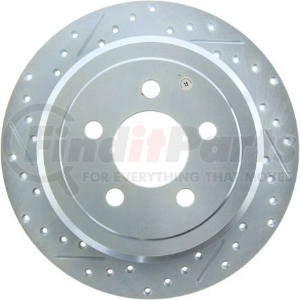 227.63070R by STOPTECH - StopTech Select Sport Drilled and Slotted Brake Rotor; Rear Right