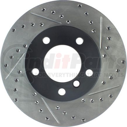 127.34077CL by STOPTECH - StopTech Sport Cryo Drilled & Slotted Brake Rotor; Front Left