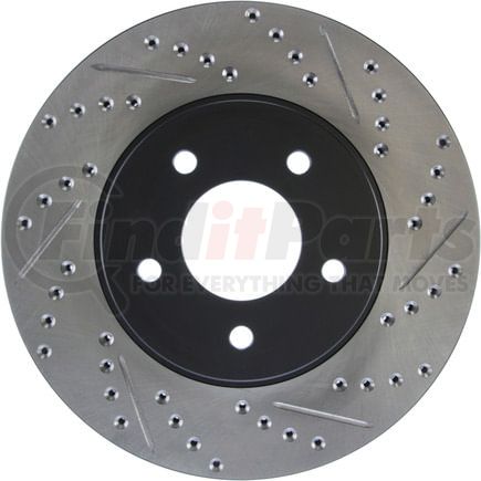127.62068CL by STOPTECH - StopTech Sport Cryo Drilled & Slotted Brake Rotor; Front Left