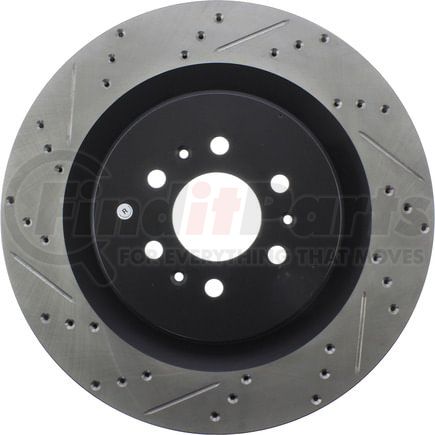 127.62076CR by STOPTECH - StopTech Sport Cryo Drilled & Slotted Brake Rotor; Rear Right