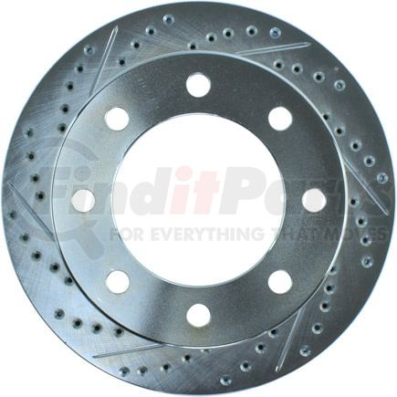 227.65071R by STOPTECH - StopTech Select Sport Drilled and Slotted Brake Rotor; Rear Right