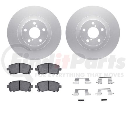 4512-13075 by DYNAMIC FRICTION COMPANY - GEOSPEC Coated Rotors with 5000 Brake Pads - Ceramic and Hardware