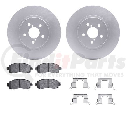 4512-13083 by DYNAMIC FRICTION COMPANY - GEOSPEC Coated Rotors with 5000 Brake Pads - Ceramic and Hardware