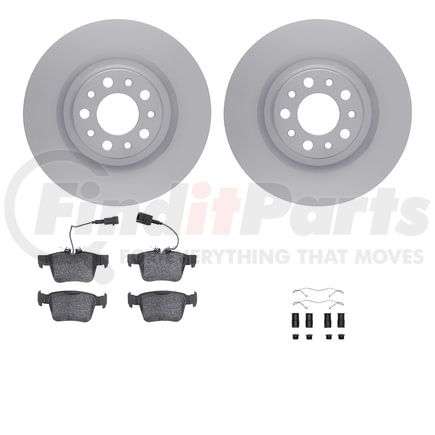 4512-16005 by DYNAMIC FRICTION COMPANY - GEOSPEC Coated Rotors with 5000 Brake Pads - Ceramic and Hardware