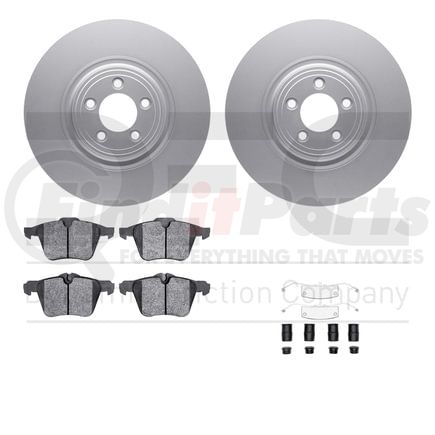 4512-20045 by DYNAMIC FRICTION COMPANY - GEOSPEC Coated Rotors with 5000 Brake Pads - Ceramic and Hardware