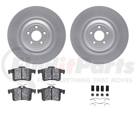 4512-20053 by DYNAMIC FRICTION COMPANY - GEOSPEC Coated Rotors with 5000 Brake Pads - Ceramic and Hardware